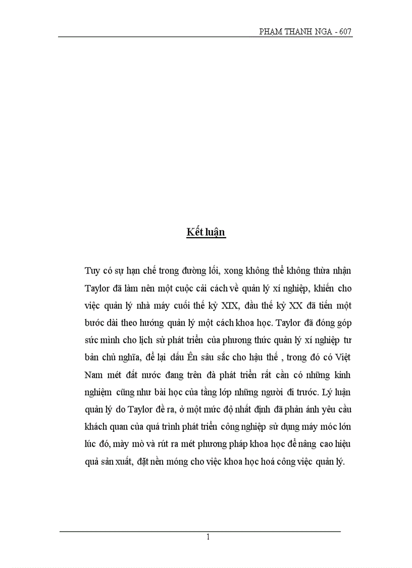 image for page Những yếu tố tích cực và hạn chế của thuyết quản lý theo khoa học của Taylor và vận dụng vào điều kiện Việt Nam