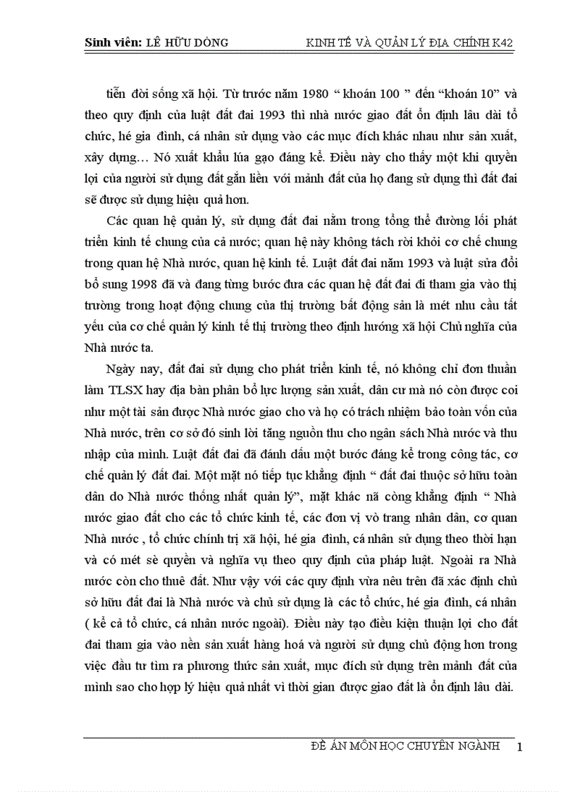 image for page Thực trạng và một số giả pháp nhằm tăng cường sự quản lý của nhà nước về đất đai.