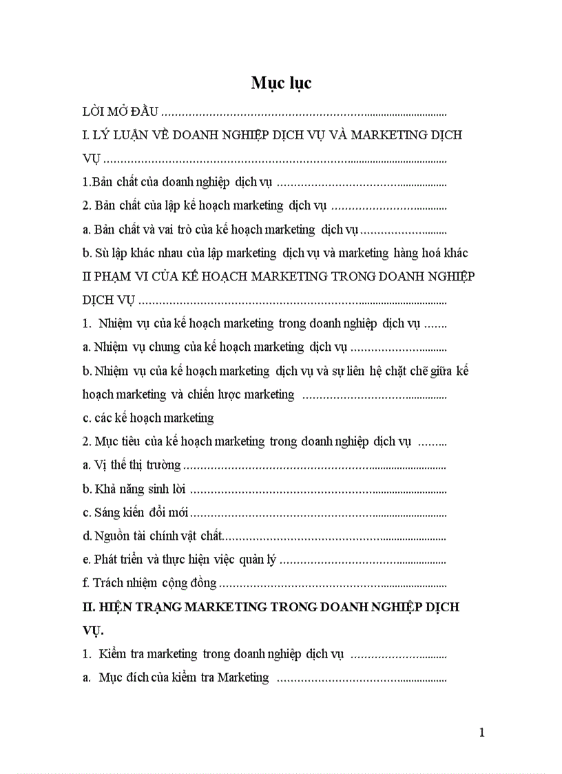 image for page Lý luận về doanh nghiệp dịch vụ và maketing dịch vụ