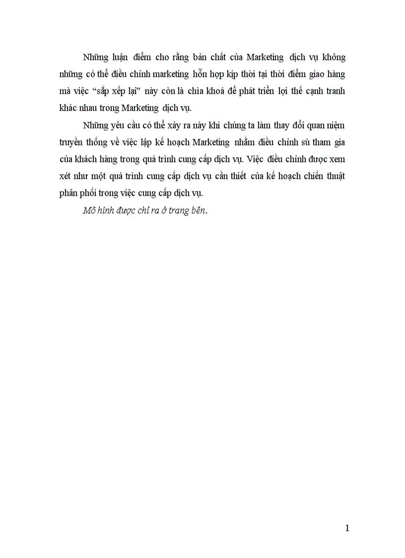 image for page Lý luận về doanh nghiệp dịch vụ và maketing dịch vụ