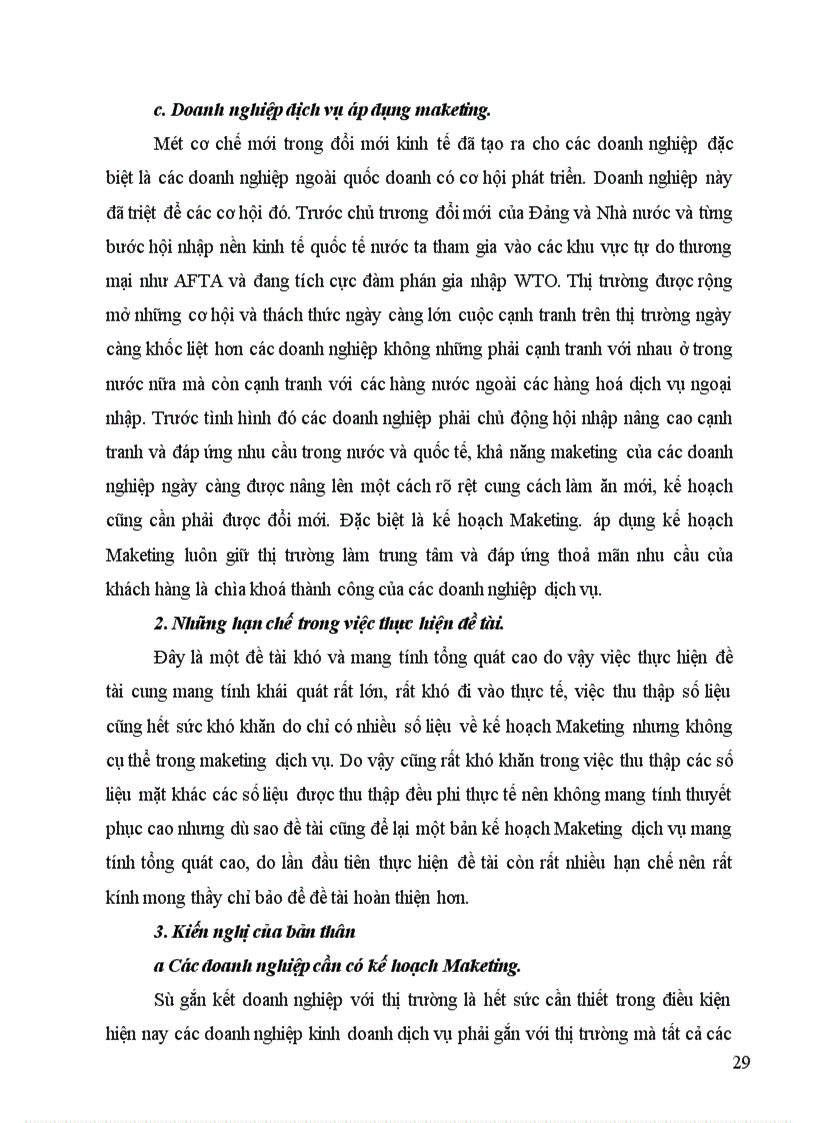 image for page Lý luận về doanh nghiệp dịch vụ và maketing dịch vụ