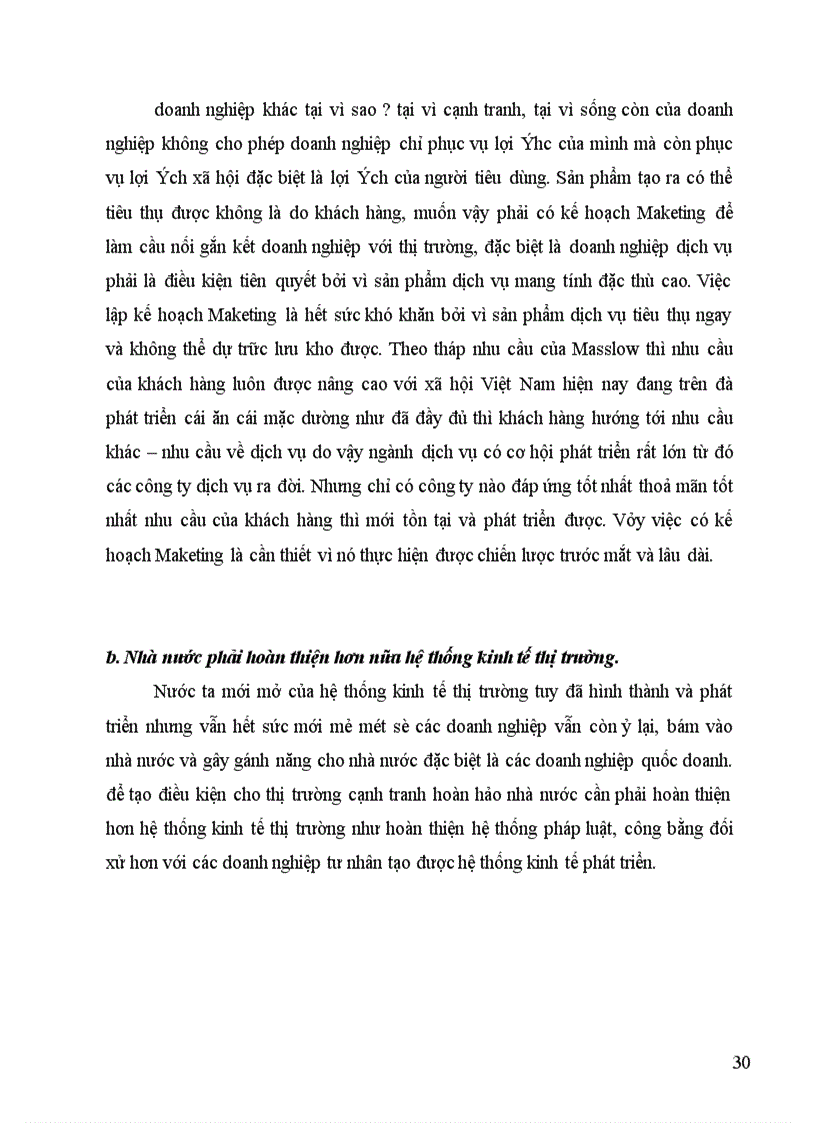 image for page Lý luận về doanh nghiệp dịch vụ và maketing dịch vụ