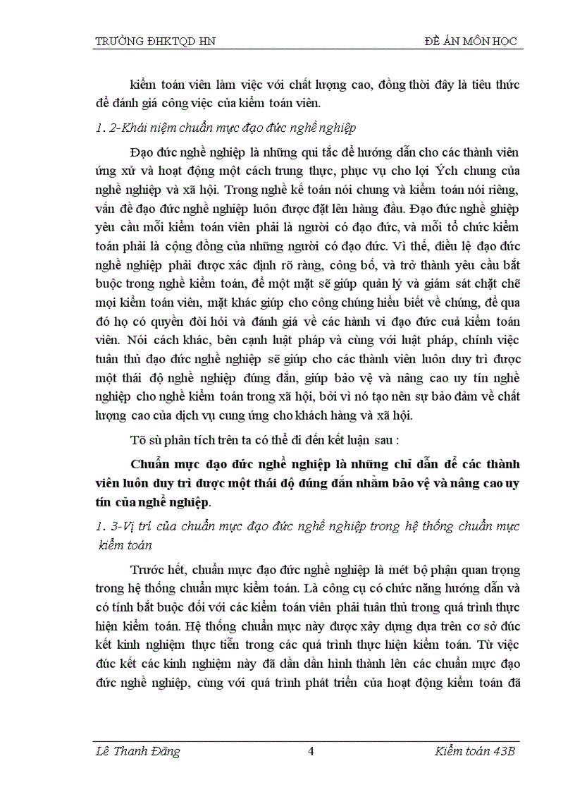 image for page Chuẩn mực quốc tế về đạo đức nghề nghiệp của kiểm toán viên và vận dụng vào điều kiện của Việt Nam