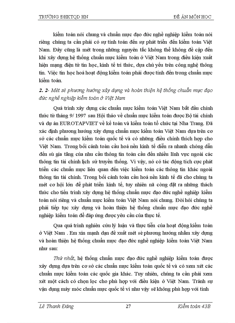 image for page Chuẩn mực quốc tế về đạo đức nghề nghiệp của kiểm toán viên và vận dụng vào điều kiện của Việt Nam