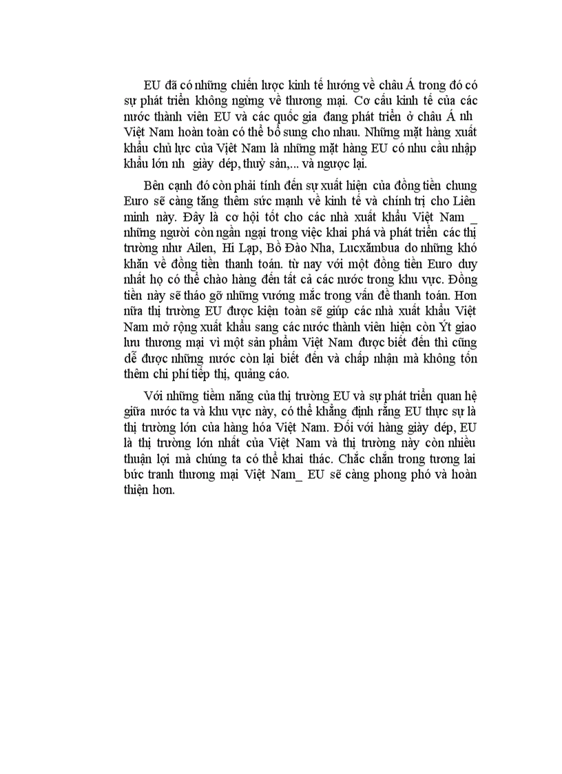 image for page Thực trạng và giải pháp đẩy mạnh xuất khẩu hàng giày dép Việt Nam sang thị trường EU