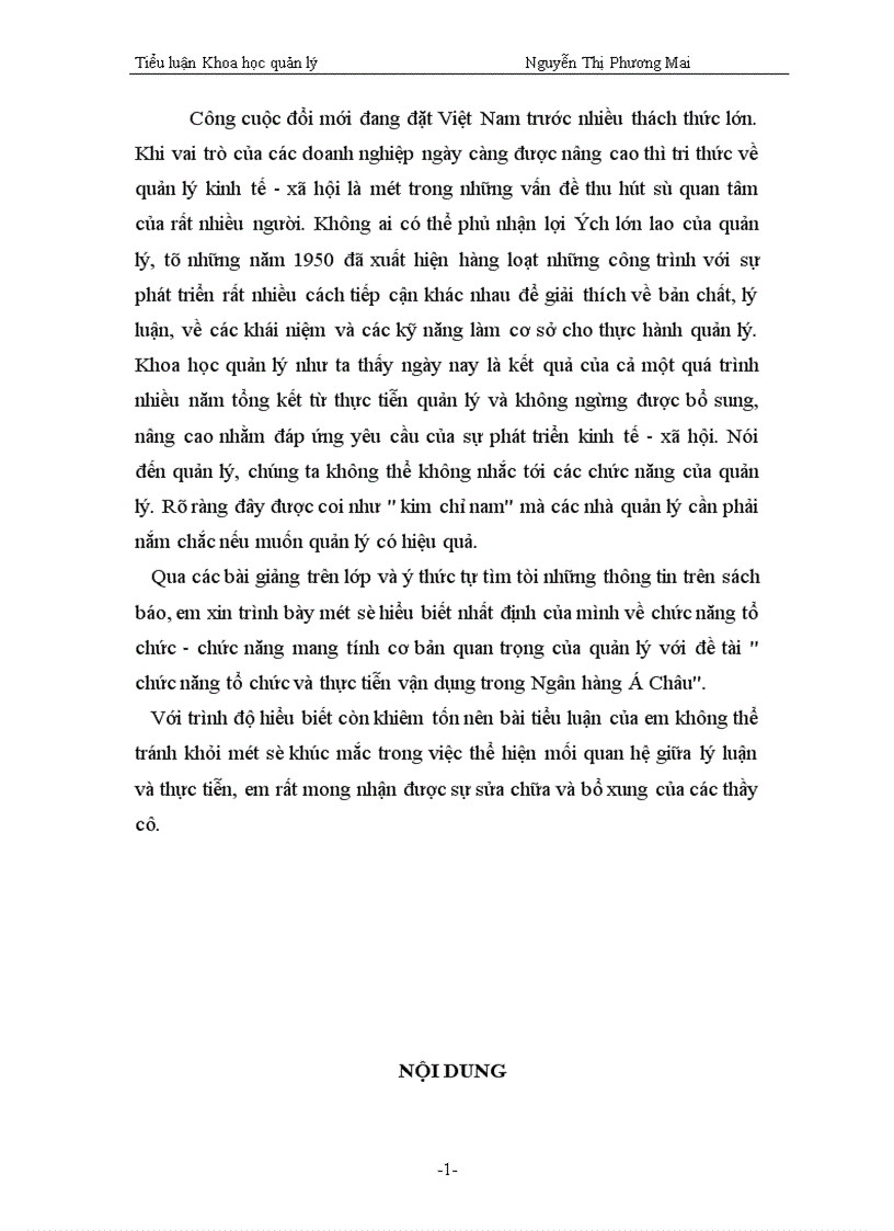 image for page Chức năng tổ chức và thực tiễn vận dụng trong Ngân hàng á Châu