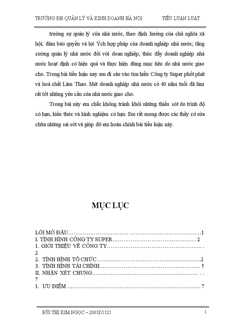 image for page Trình bày tình hình tổ chức và tài chính hiện nay của công ty Super phốt phát và hoá chất Lâm Thao