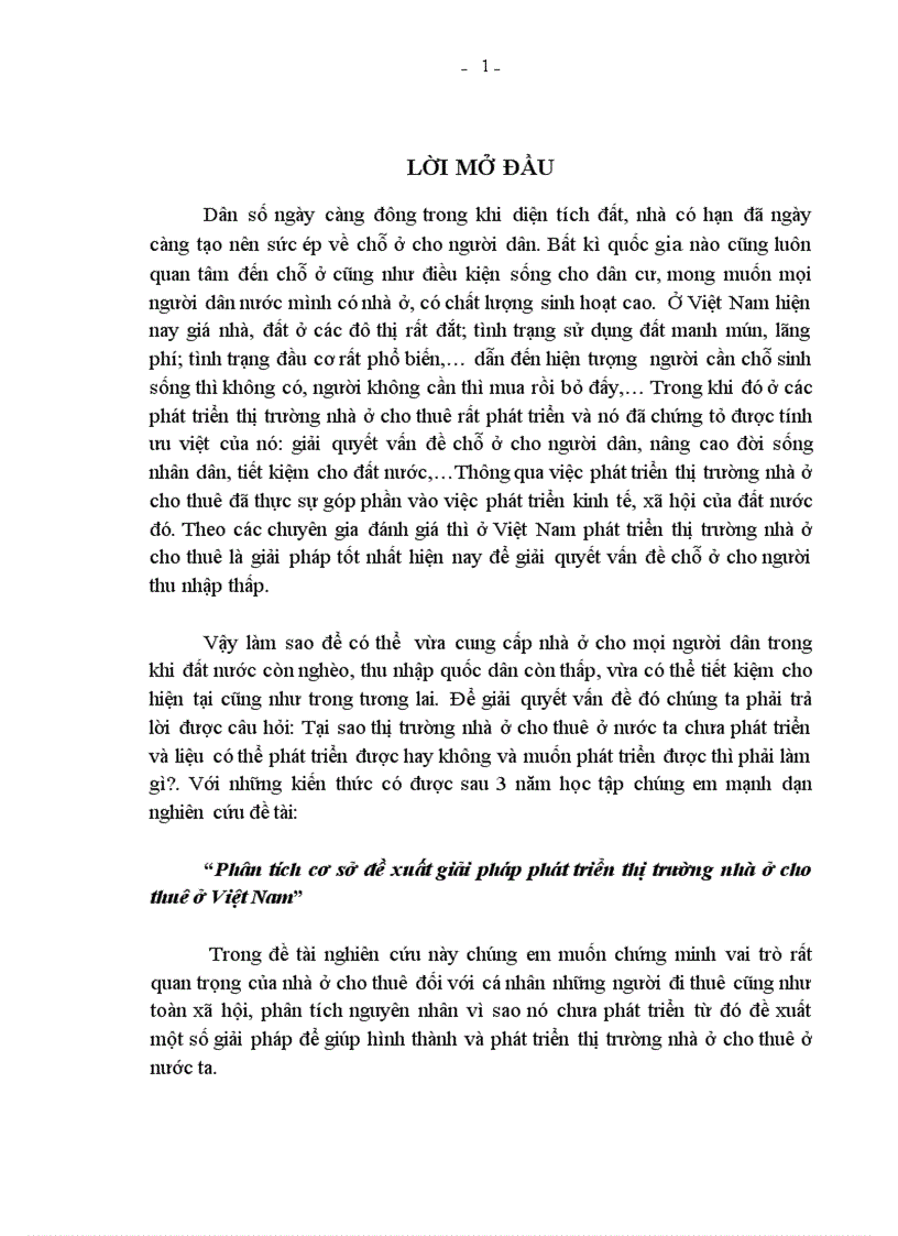 image for page Phân tích cơ sở đề xuất giải pháp phát triển thị trường nhà ở cho thuê ở Việt Nam