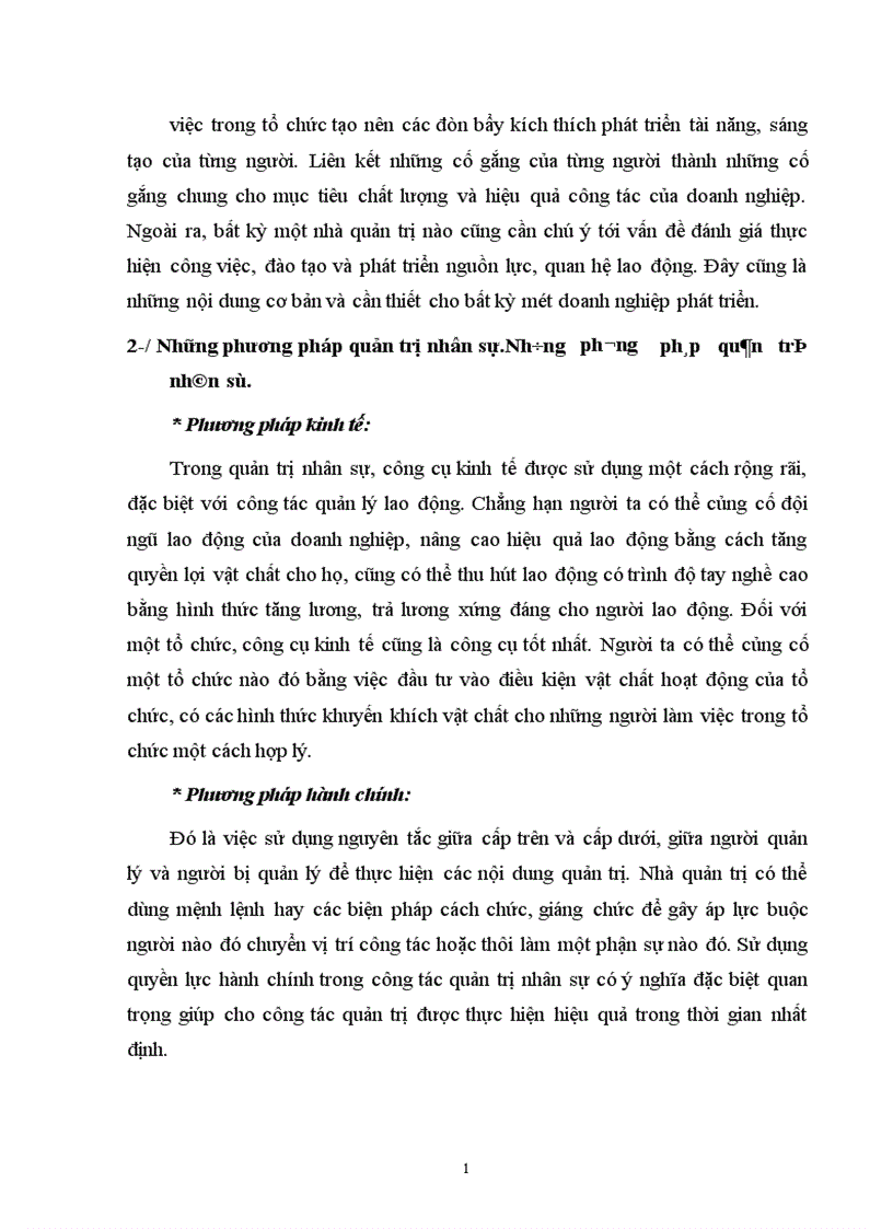 image for page Thực trạng về công tác quản trị nhân sự.