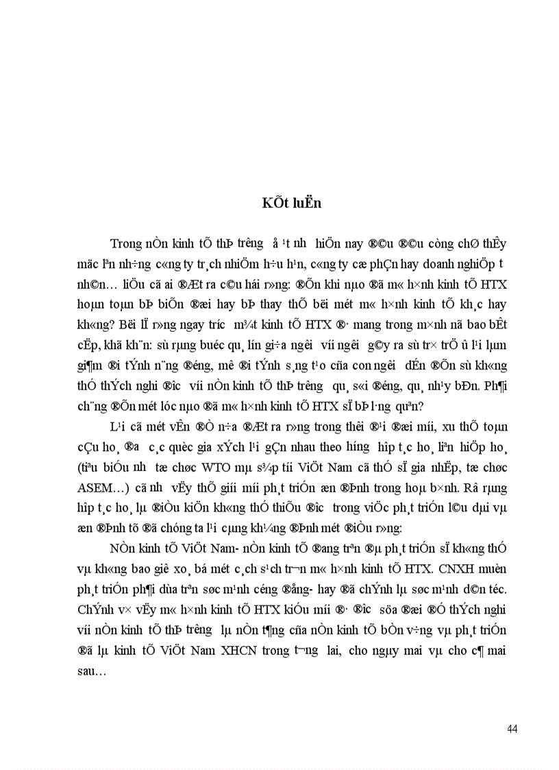 image for page HTX trong nông nghiệp Việt Nam- Thực trạng và giải pháp