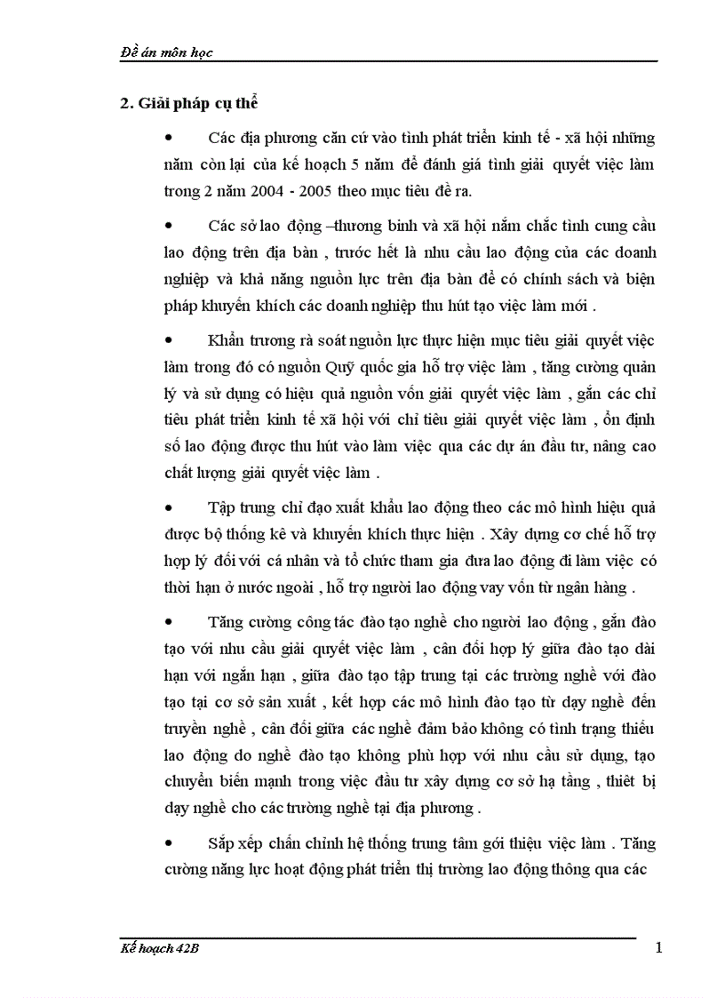 image for page Kế hoạch giải quyết việc làm- thực trạng và giải pháp