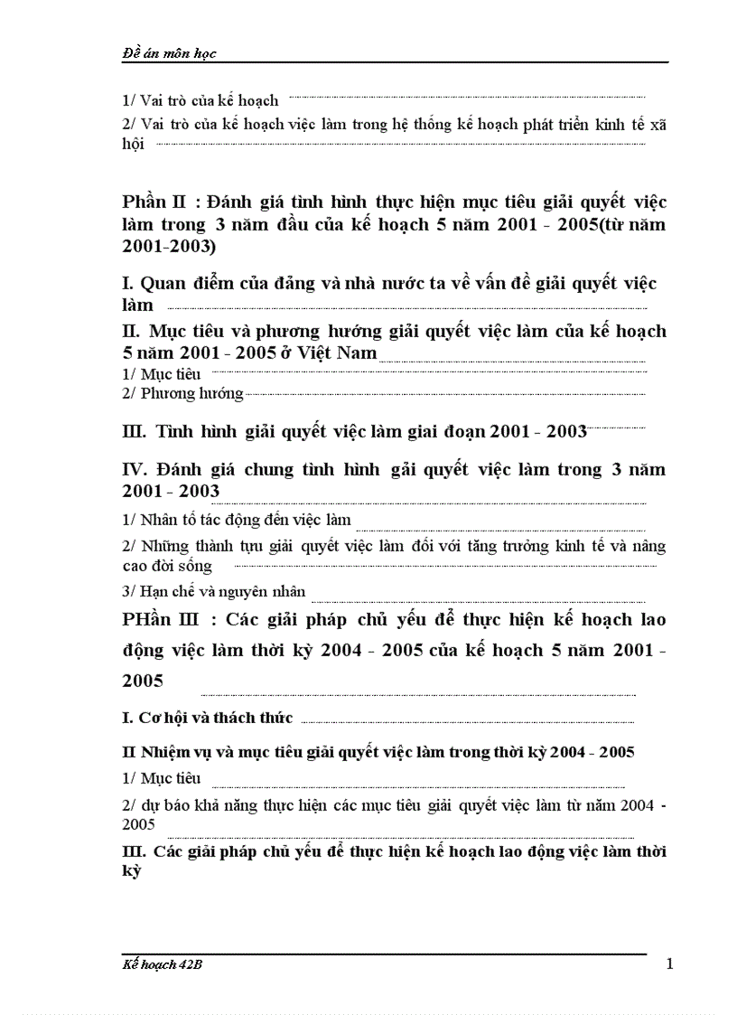 image for page Kế hoạch giải quyết việc làm- thực trạng và giải pháp