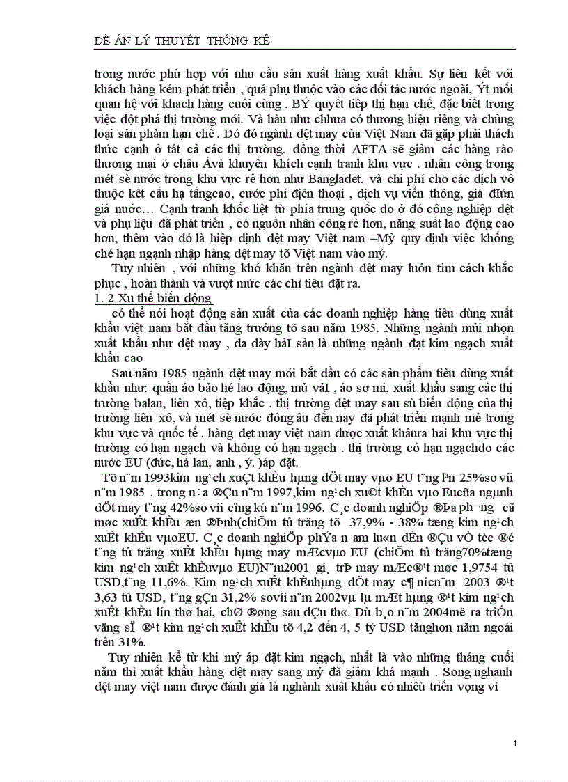 image for page Vận dụng phương pháp dãy số thời gian để phân tích sự biến động của kim ngạch xuất khẩu dệt may thời ki 1996-2003 và dự báo năm 2004
