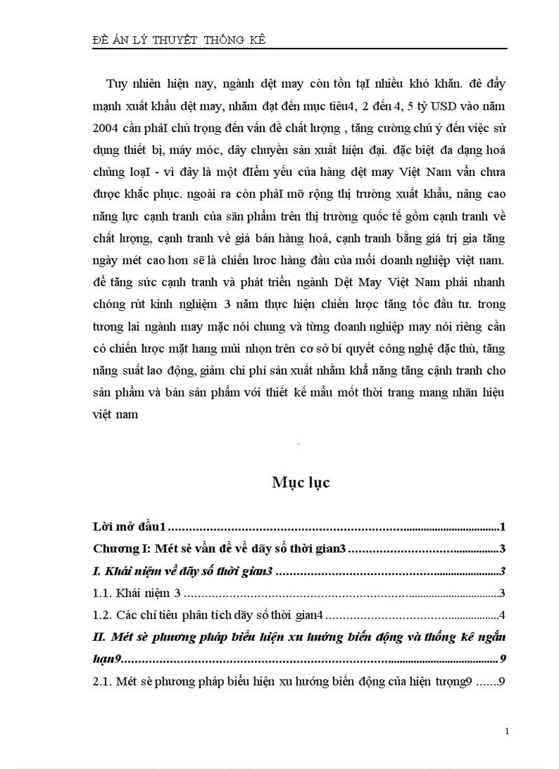 image for page Vận dụng phương pháp dãy số thời gian để phân tích sự biến động của kim ngạch xuất khẩu dệt may thời ki 1996-2003 và dự báo năm 2004