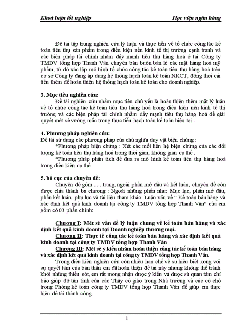 image for page Thực tế công tác kế toán bán hàng và xác định kết quả kinh doanh tại công ty TMDV tổng hợp Thanh Vân