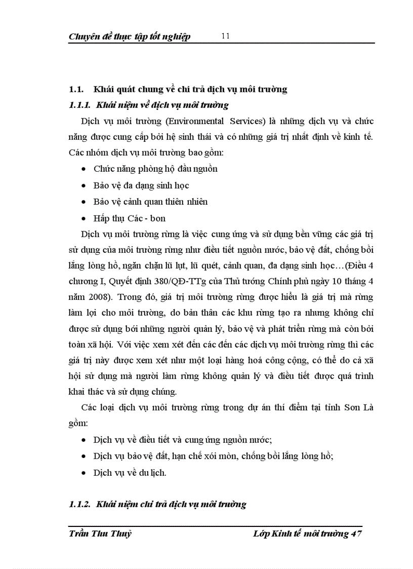 image for page Đánh giá hiệu quả kinh tế xã hội của dự án chi trả dịch vụ môi trường tại tỉnh Sơn La