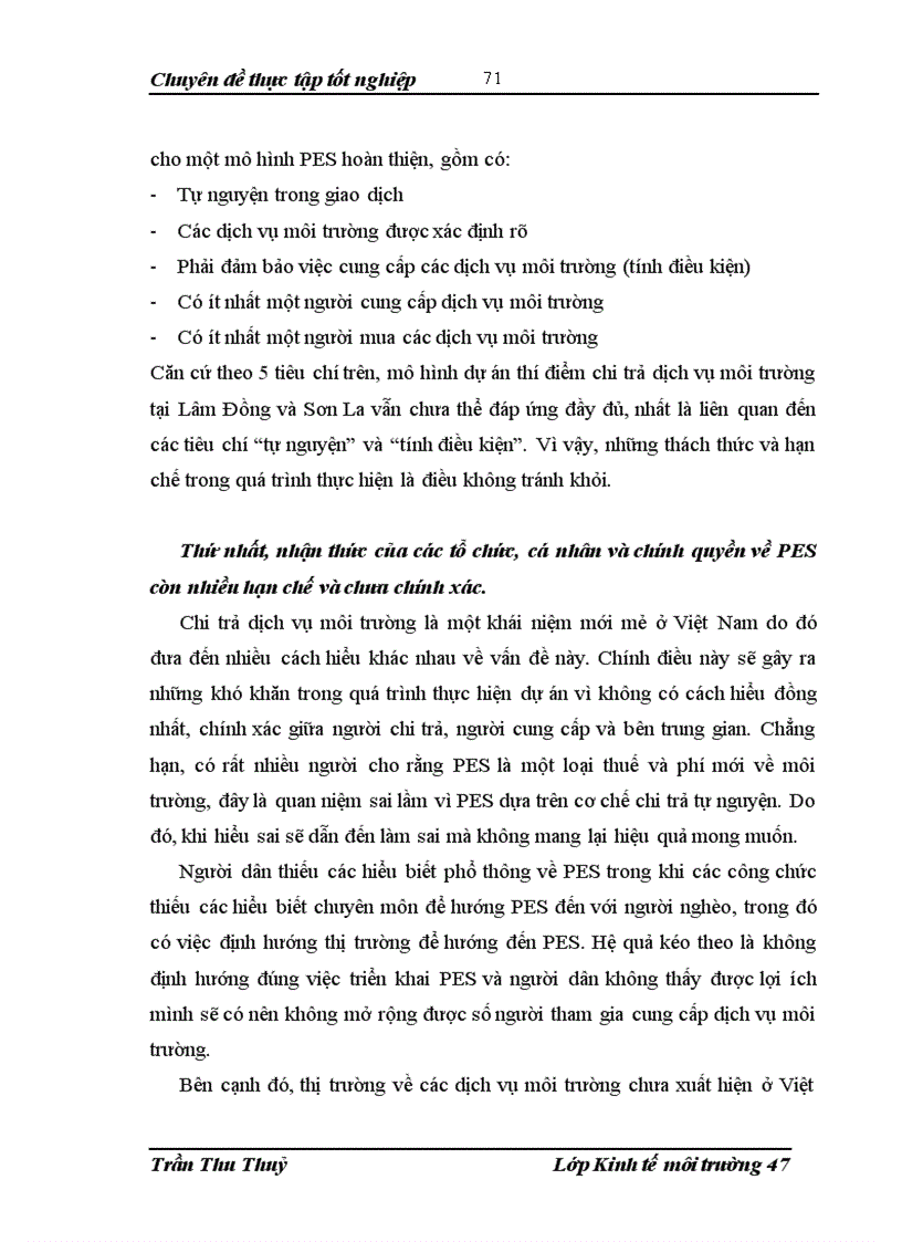 image for page Đánh giá hiệu quả kinh tế xã hội của dự án chi trả dịch vụ môi trường tại tỉnh Sơn La