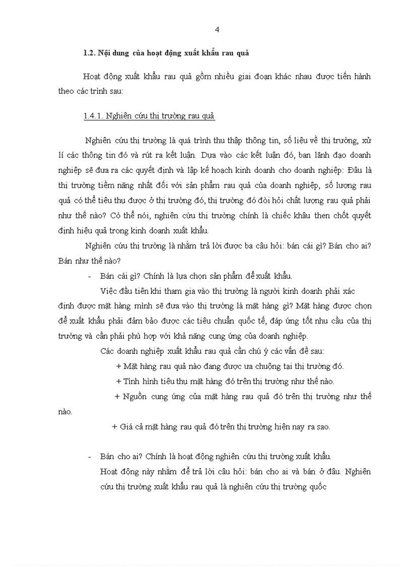 image for page Thực trạng xuất khẩu mặt hàng rau quả của tổng công ty rau quả, nông sản. Phương hướng và giải pháp.