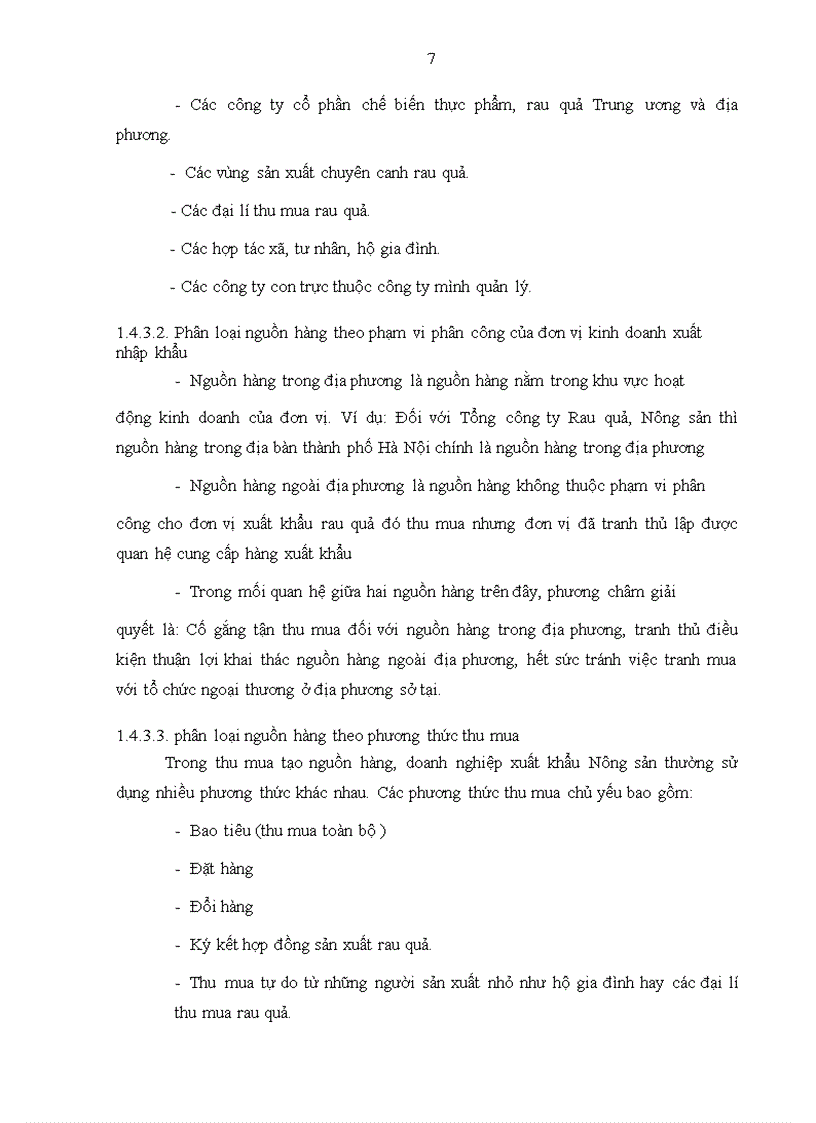 image for page Thực trạng xuất khẩu mặt hàng rau quả của tổng công ty rau quả, nông sản. Phương hướng và giải pháp.