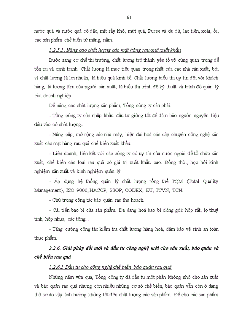 image for page Thực trạng xuất khẩu mặt hàng rau quả của tổng công ty rau quả, nông sản. Phương hướng và giải pháp.