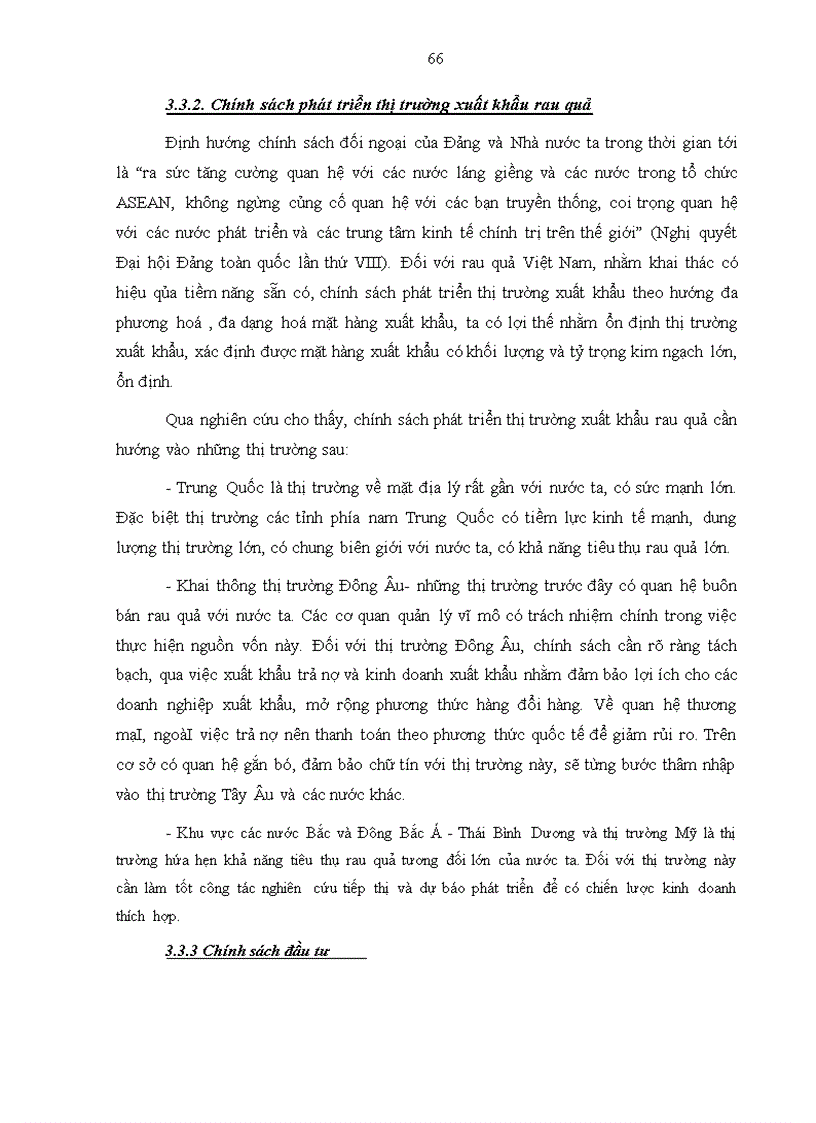 image for page Thực trạng xuất khẩu mặt hàng rau quả của tổng công ty rau quả, nông sản. Phương hướng và giải pháp.