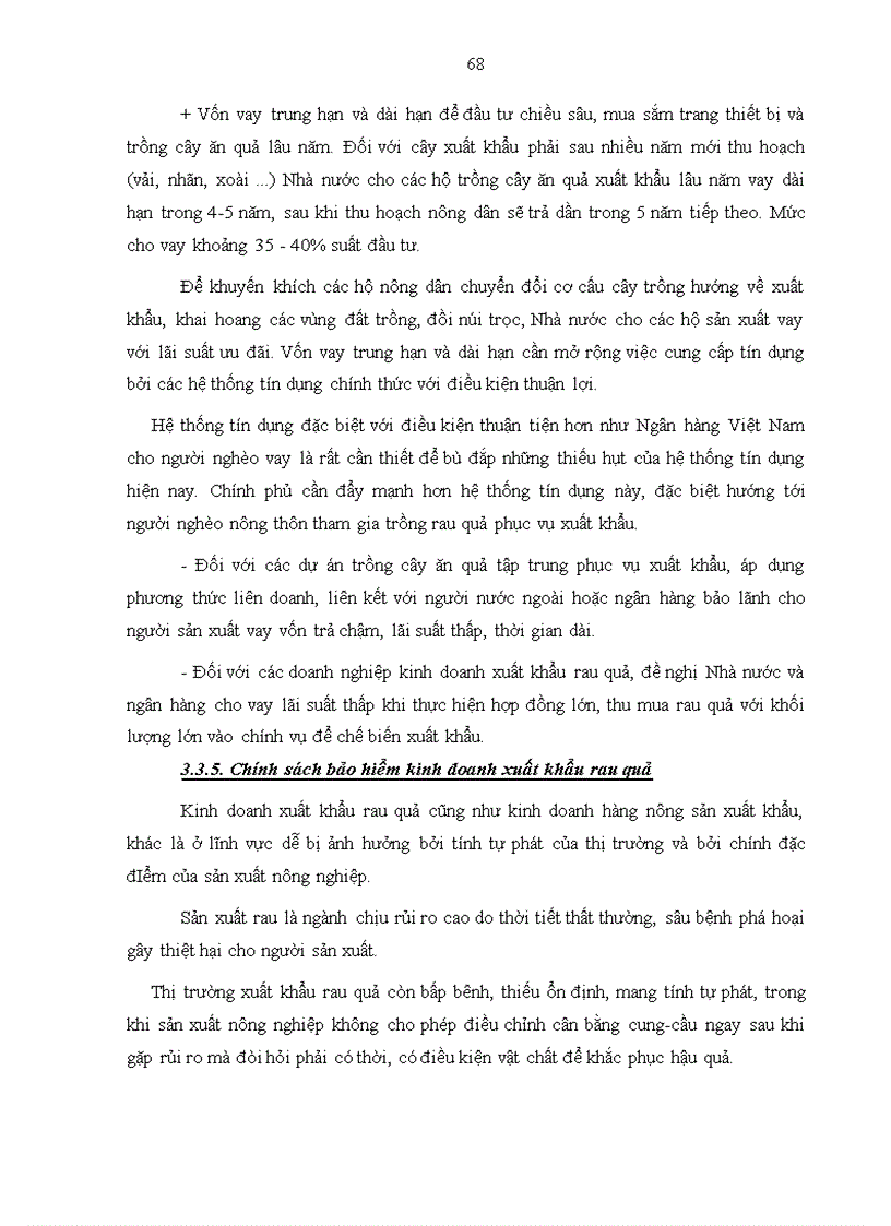 image for page Thực trạng xuất khẩu mặt hàng rau quả của tổng công ty rau quả, nông sản. Phương hướng và giải pháp.