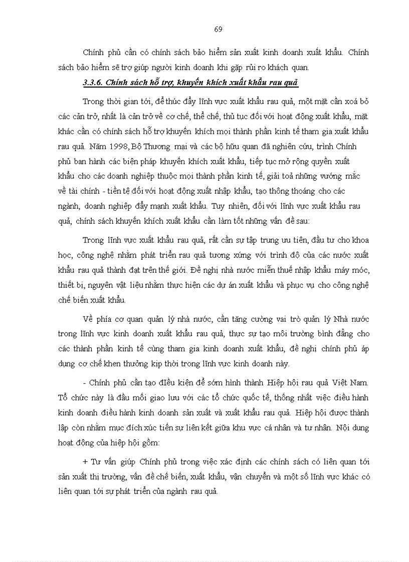 image for page Thực trạng xuất khẩu mặt hàng rau quả của tổng công ty rau quả, nông sản. Phương hướng và giải pháp.