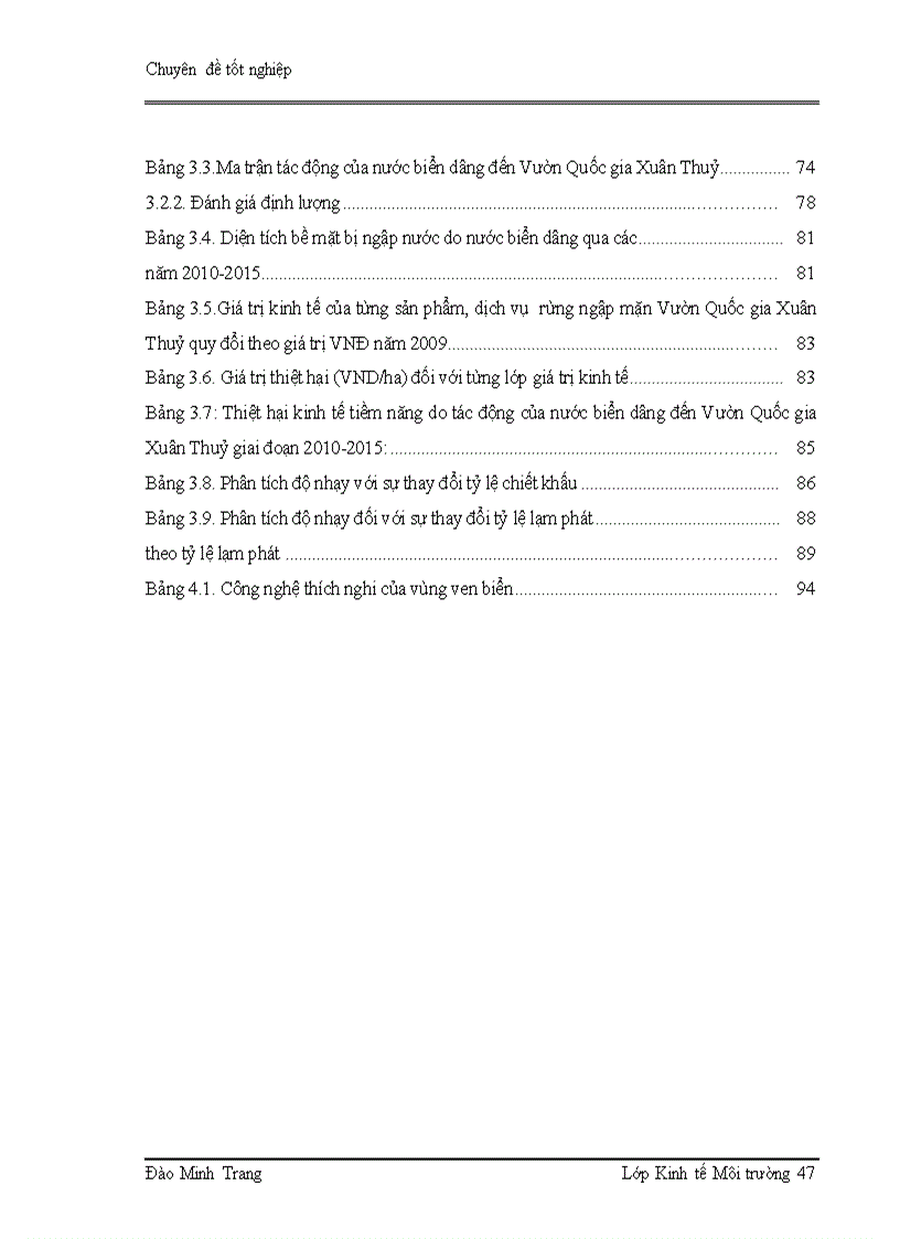 image for page Đánh giá tác động tiềm năng của nước biển dâng đến Vườn Quốc gia Xuân Thủy