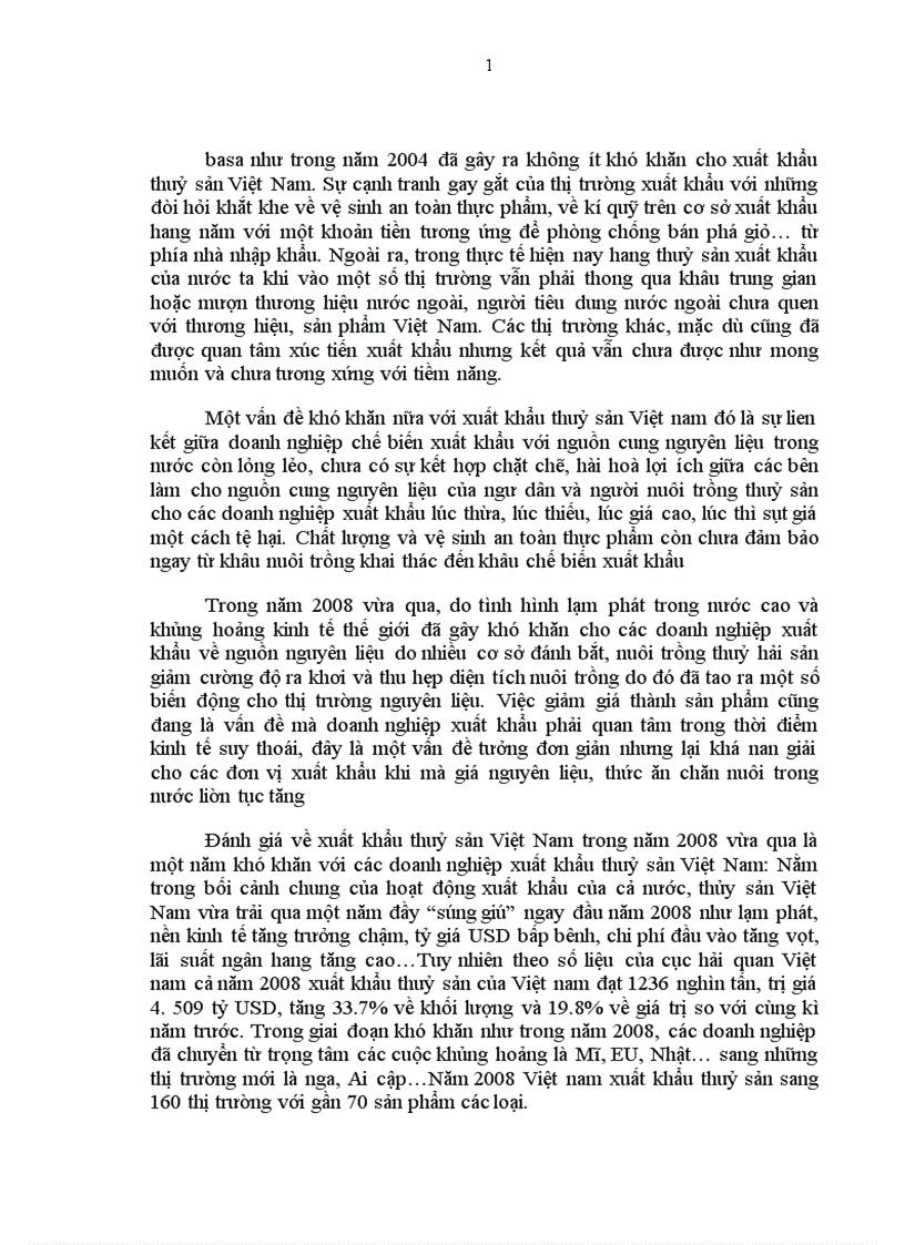 image for page Tình hình xuất khẩu thuỷ hải sản ở nước ta