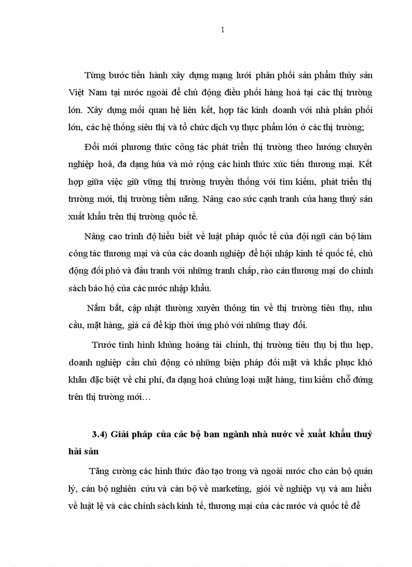 image for page Tình hình xuất khẩu thuỷ hải sản ở nước ta