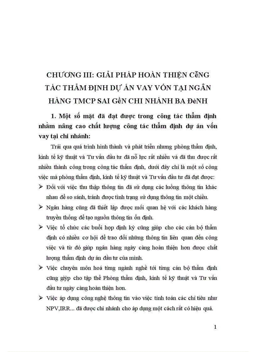 image for page Thẩm định dự án vay vốn tại ngân hàng thương mại cổ phần Sài Gòn chi nhánh Ba Đình”