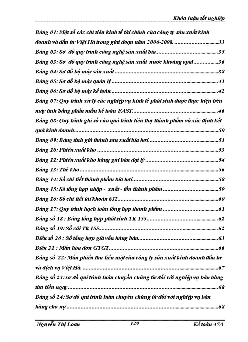 image for page Hoàn thiện hạch toán tiêu thụ thành phầm và xác định kết quả kinh doanh trong công ty sản xuất kinh doanh đầu tư và dịch vụ Việt Hà