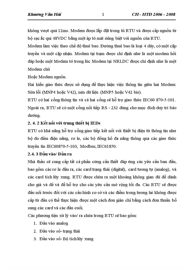 image for page Phân tích khả năng áp dụng các chuẩn truyền thông trong điều khiển giám sát và thu thập dữ liệu.