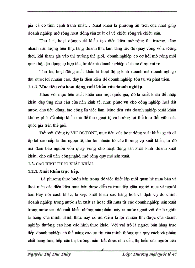 image for page Thực trạng và giải pháp nâng cao hoạt động xuất khẩu gạch đá ốp lát cao cấp của Công ty xuất khẩu gạch đá ốp lát cao cấp VICOSTONE