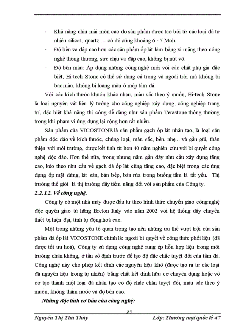 image for page Thực trạng và giải pháp nâng cao hoạt động xuất khẩu gạch đá ốp lát cao cấp của Công ty xuất khẩu gạch đá ốp lát cao cấp VICOSTONE