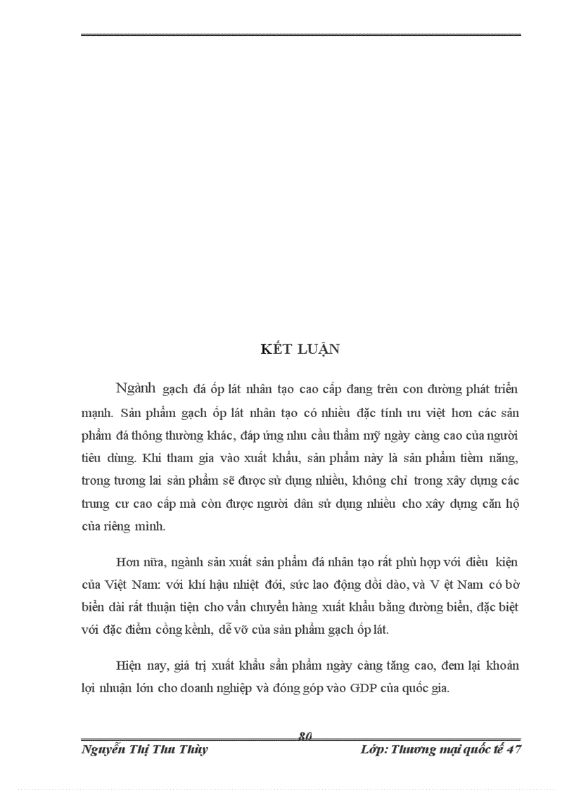 image for page Thực trạng và giải pháp nâng cao hoạt động xuất khẩu gạch đá ốp lát cao cấp của Công ty xuất khẩu gạch đá ốp lát cao cấp VICOSTONE