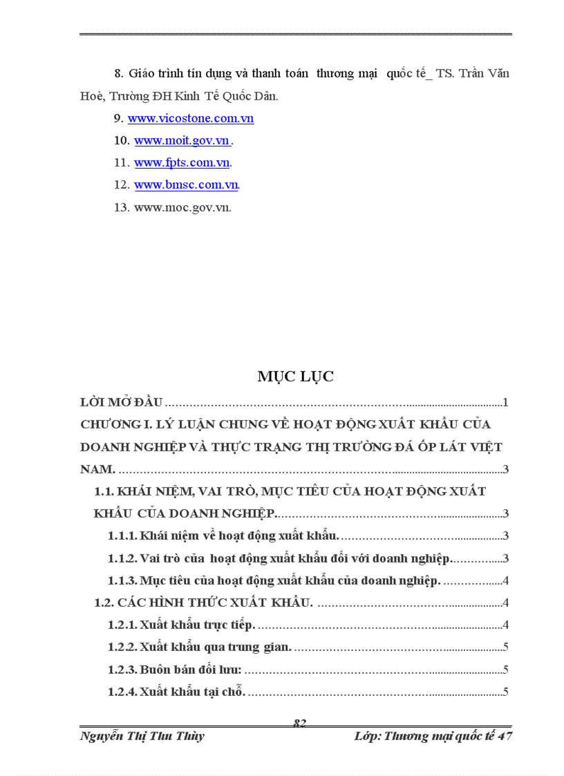 image for page Thực trạng và giải pháp nâng cao hoạt động xuất khẩu gạch đá ốp lát cao cấp của Công ty xuất khẩu gạch đá ốp lát cao cấp VICOSTONE