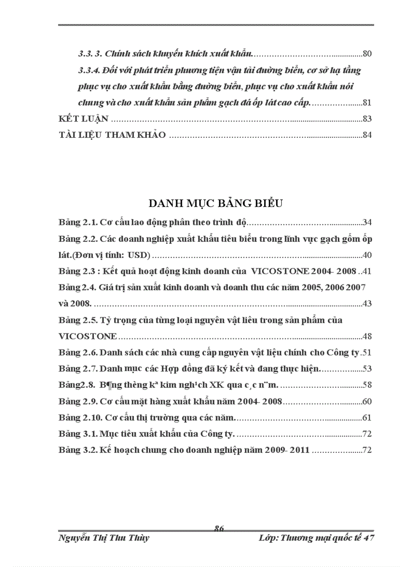 image for page Thực trạng và giải pháp nâng cao hoạt động xuất khẩu gạch đá ốp lát cao cấp của Công ty xuất khẩu gạch đá ốp lát cao cấp VICOSTONE