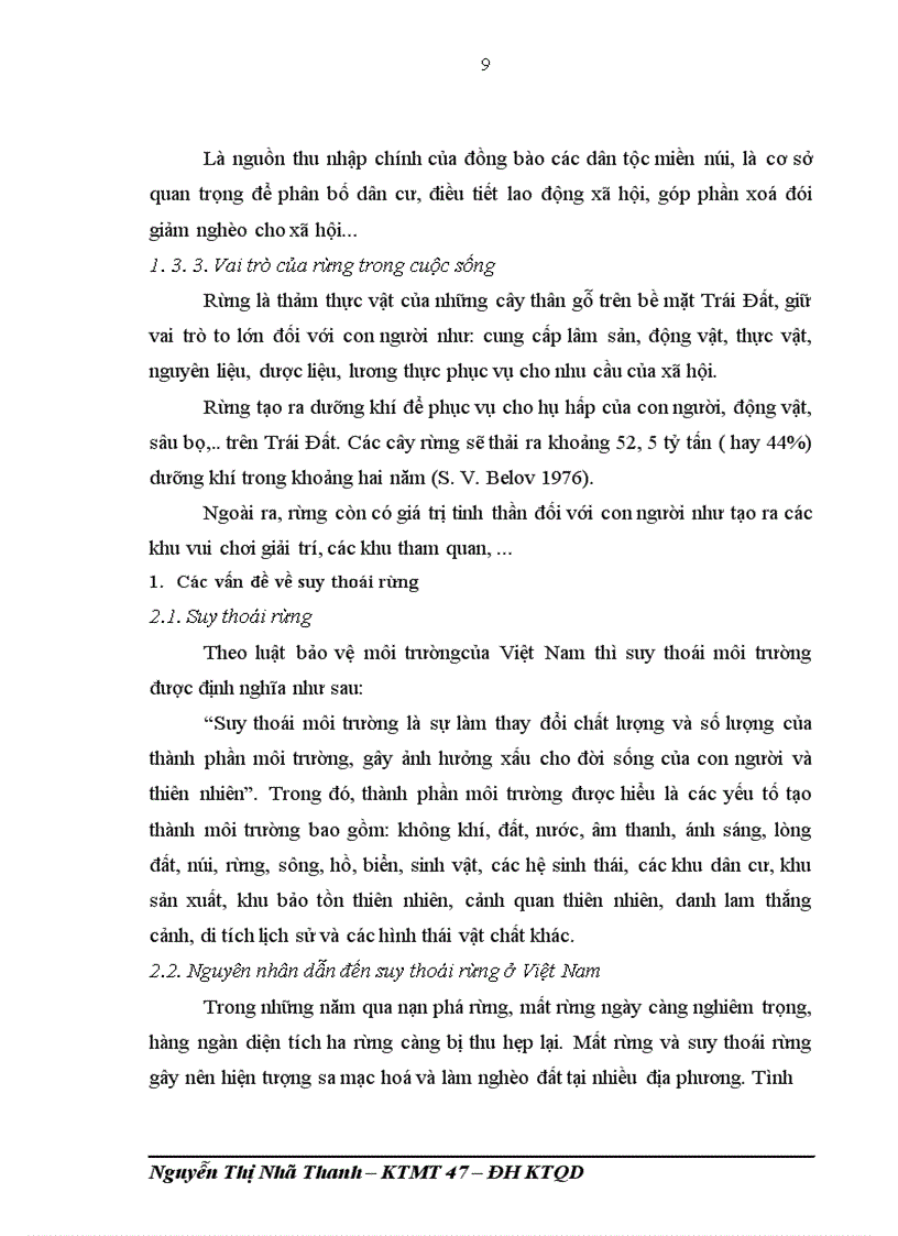 image for page Suy thoái và bảo vệ rừng. Hiện trạng và giải pháp