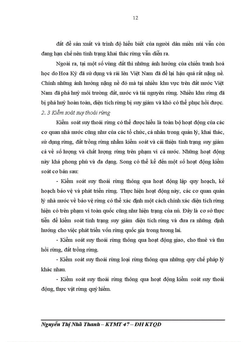 image for page Suy thoái và bảo vệ rừng. Hiện trạng và giải pháp