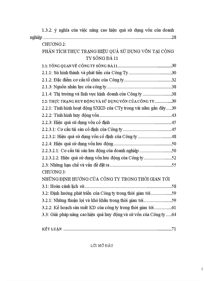 image for page Huy động và sử dụng vốn tại công ty Sông Đà 11.