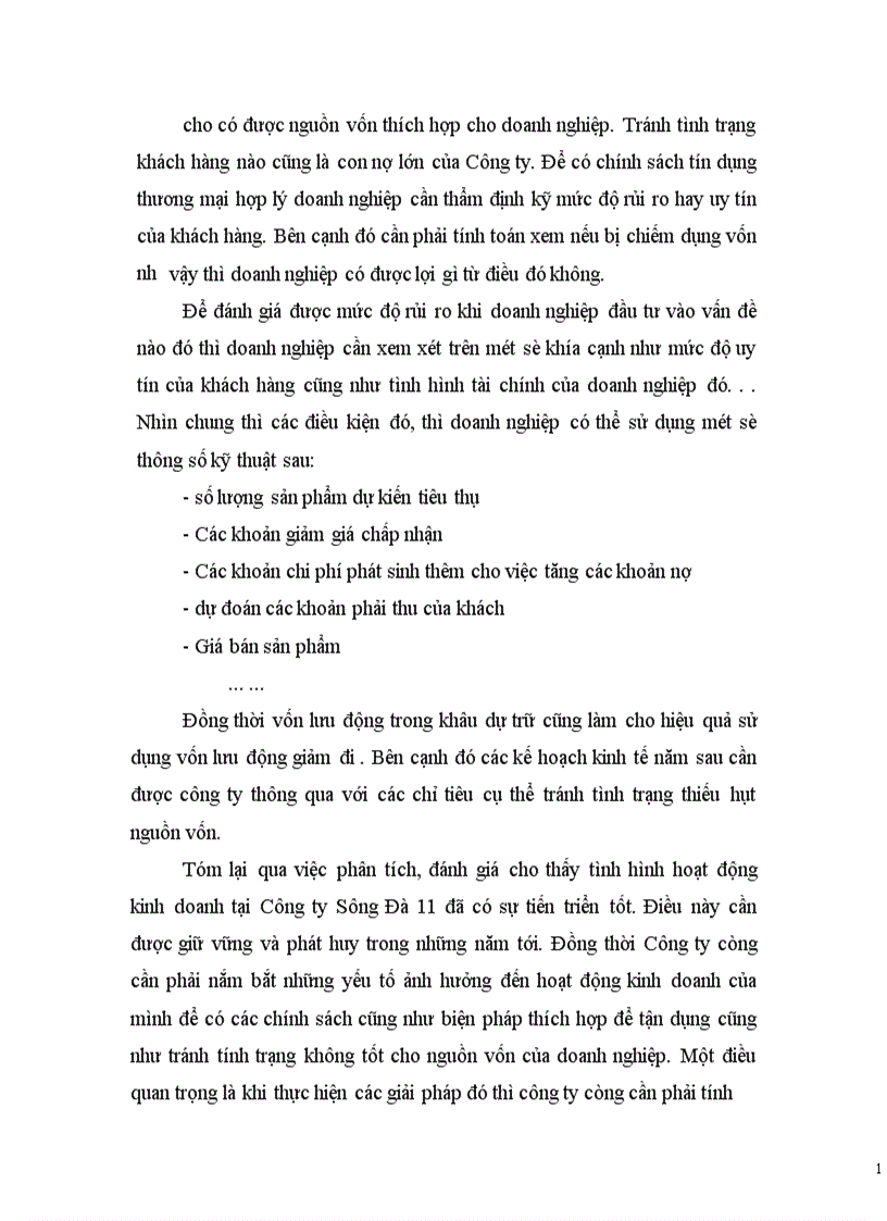 image for page Huy động và sử dụng vốn tại công ty Sông Đà 11.