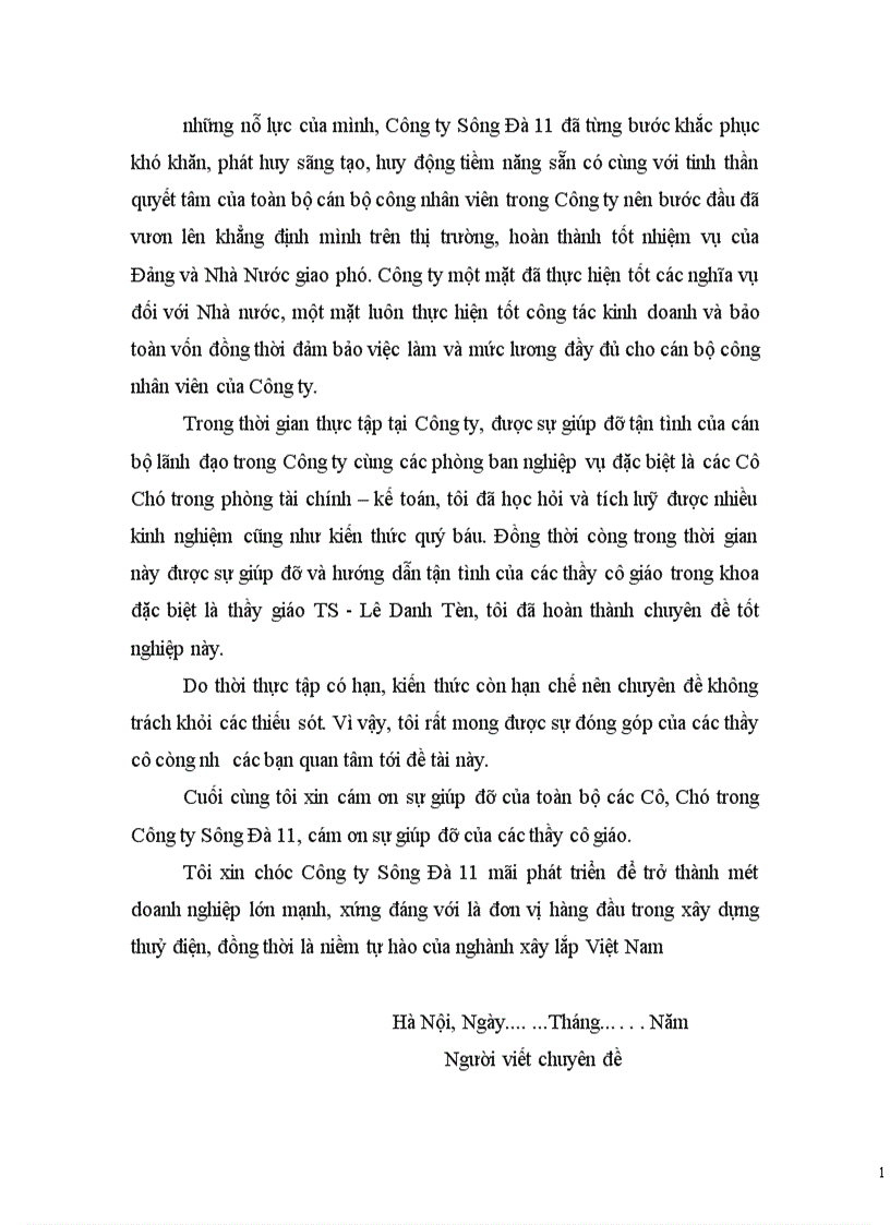 image for page Huy động và sử dụng vốn tại công ty Sông Đà 11.