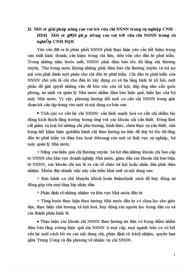 image for page Chi NSNN và vai trò của chi NSNN đối với sự nghiệp CNH-HĐH đất nước.