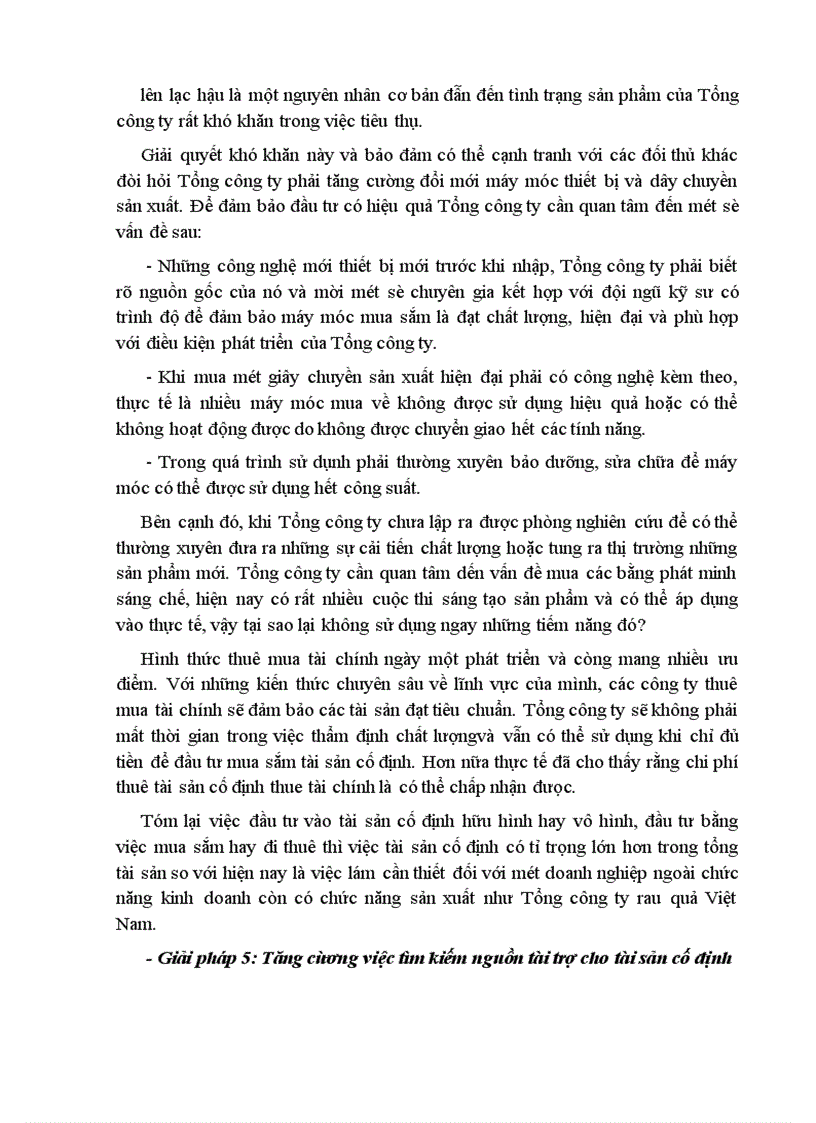 image for page Một số giải pháp nhằm nâng cao hiệu quả sử dụng vốn ở Tổng Công Ty Rau Quả Việt Nam.