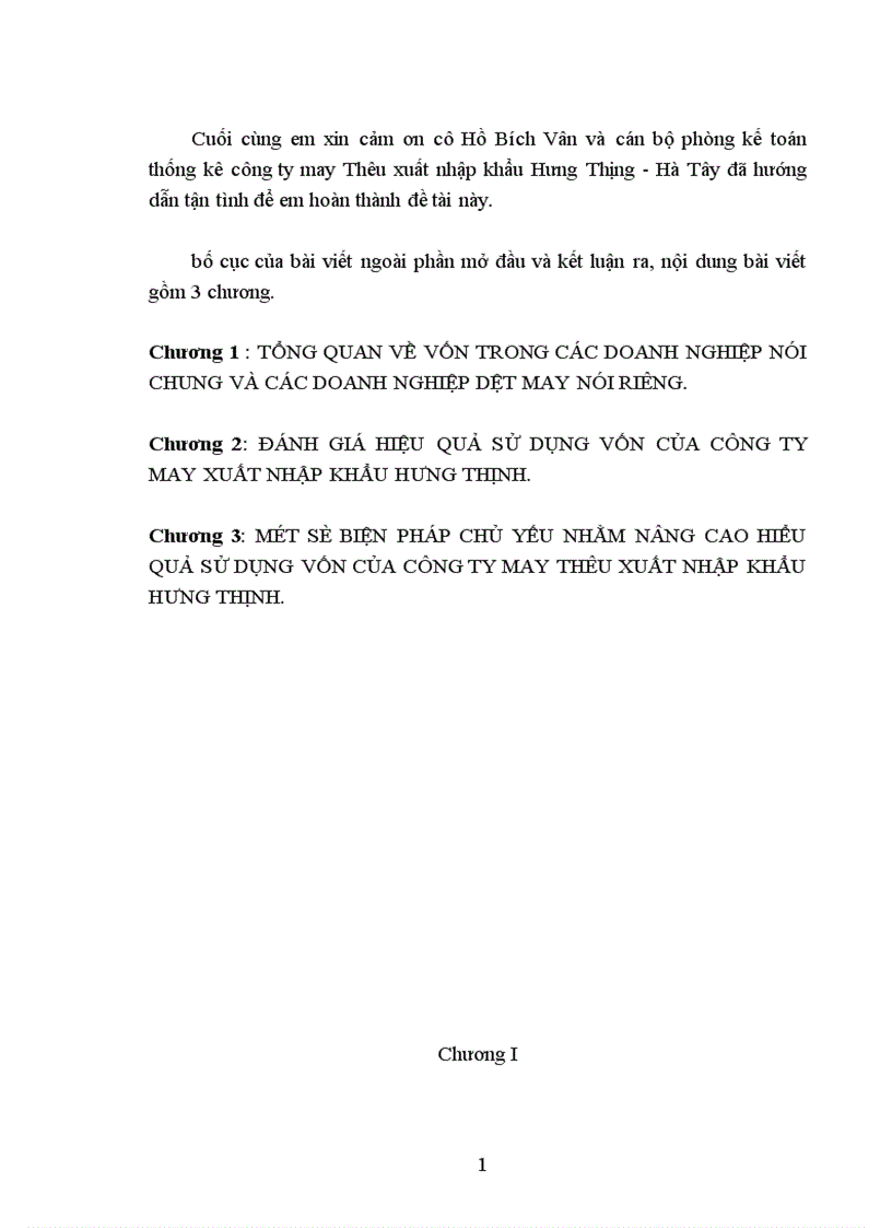 image for page Một số giải pháp nhằm nâng cao hiệu quả sự dụng vốn ở công ty may Hưng Thịnh –Hà Tây.