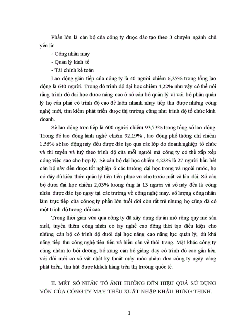 image for page Một số giải pháp nhằm nâng cao hiệu quả sự dụng vốn ở công ty may Hưng Thịnh –Hà Tây.
