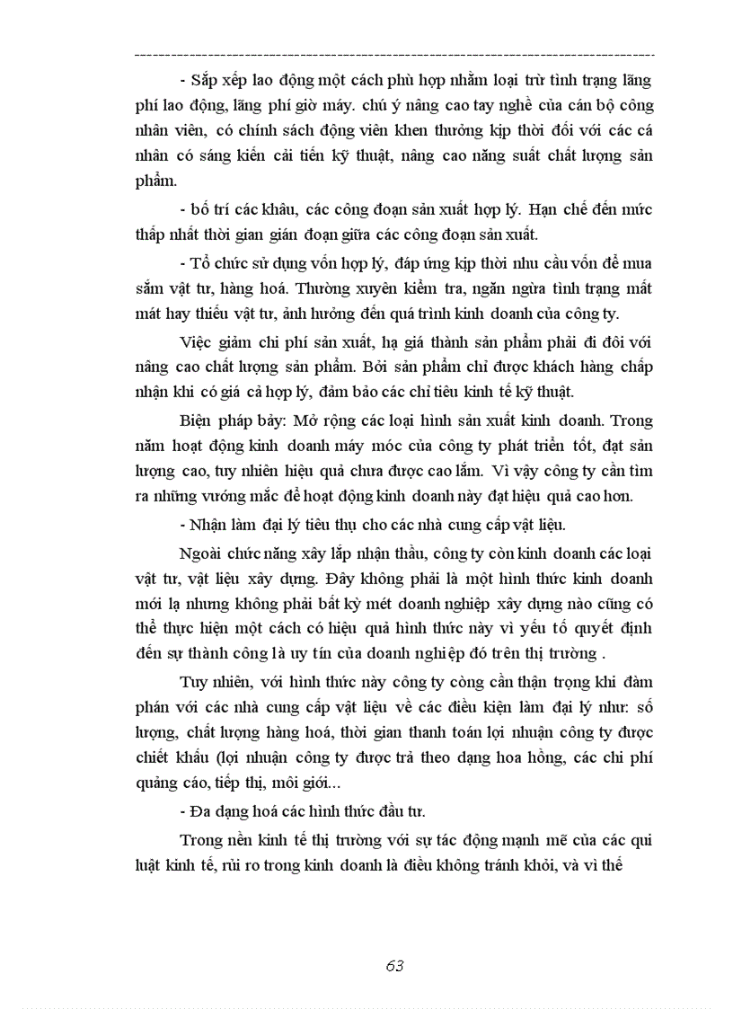 image for page Các biện pháp nâng cao hiệu quả sử dụng vốn ở Công ty cổ phần xây dựng thuỷ lợi 3 Nghệ An.