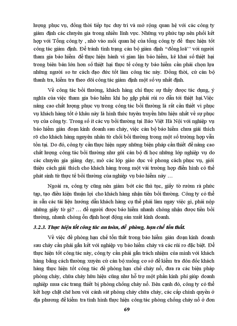 image for page Bảo hiểm gián đoạn kinh doanh sau cháy tại Bảo Việt Hà Nội (1999-2003).