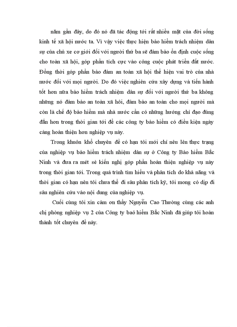 image for page Bảo hiểm trách nhiệm dân sự chủ xe cơ giới đối với người thứ ba ở Công ty bảo hiểm Bắc Ninh.